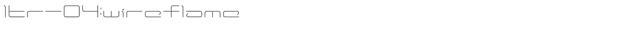 LTR-04: Wireflame ltr04.TTF font preview