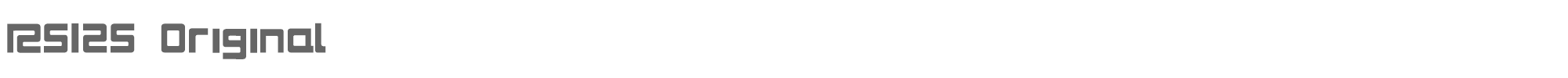 RS125 Original rs125.ttf font preview