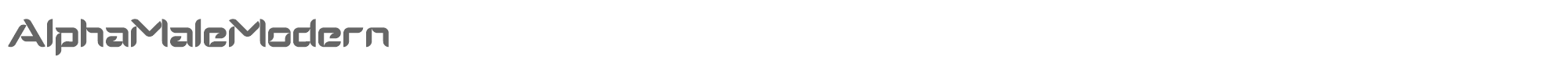 Alpha Male Modern AlphaMaleModern.ttf font preview