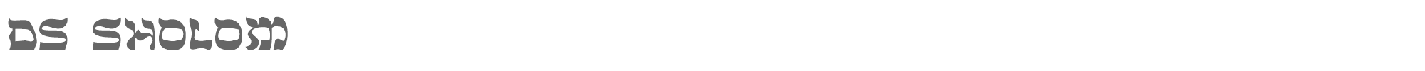 Sample characters DS Sholom Font
