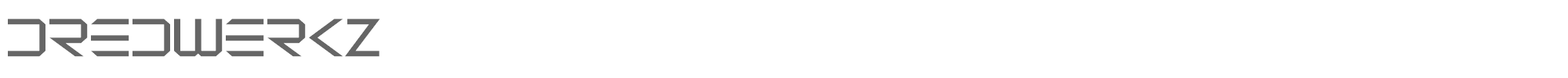 Sample characters Dredwerkz Font