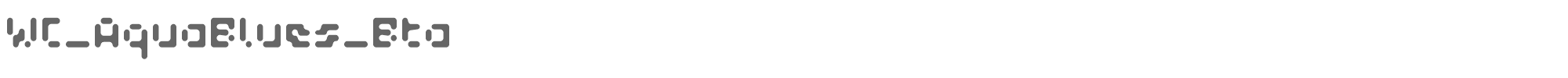 WC AquaBlues Bta WC_AquaBlues_Bta.ttf font preview