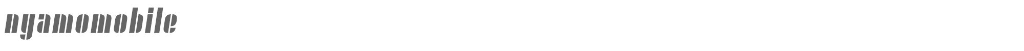 Nyamomobile nyam02.ttf font preview