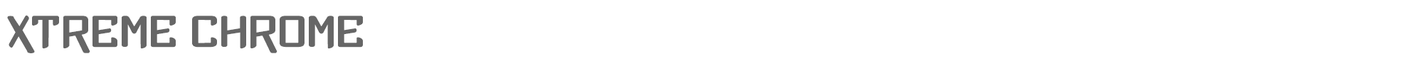 Xtreme Chrome xtrchr.ttf font preview