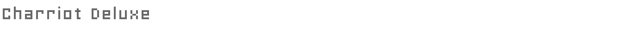 Sample characters Charriot Deluxe Font