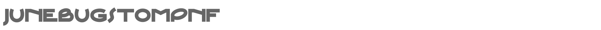 Sample characters Junebug Stomp NF Font