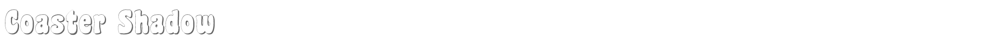 Coaster CoasterShadow.ttf font preview