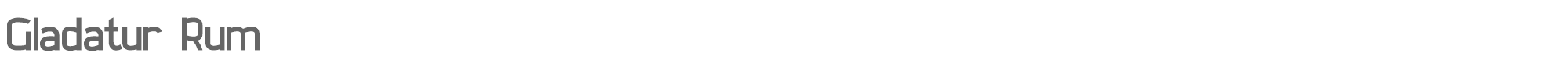 Sample characters Gladatur Rum Font