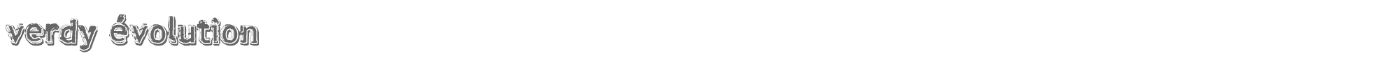 Verdy Évolution verdy_evo.ttf font preview