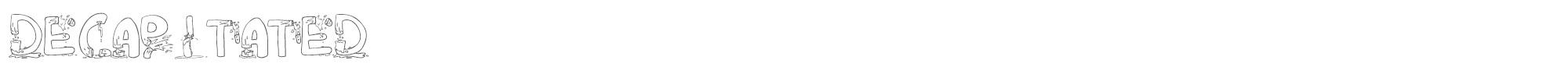 Decapitated DECAPM__.TTF font preview