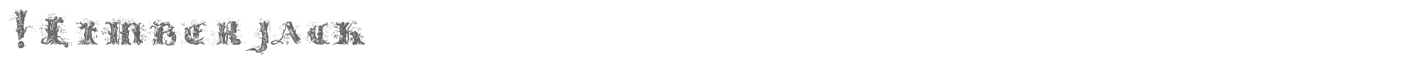 Sample characters !Limberjack Font