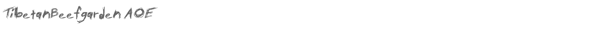 Sample characters Tibetan Beefgarden AOE Font