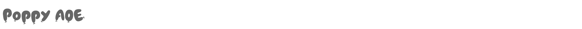 Poppy AOE PoppyAOE.ttf font preview