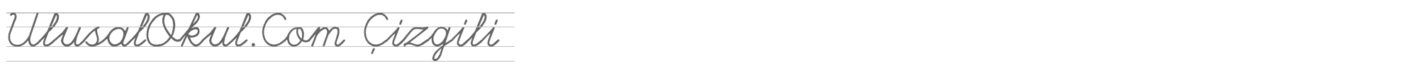 Sample characters UlusalOkul.Com Çizgili Font