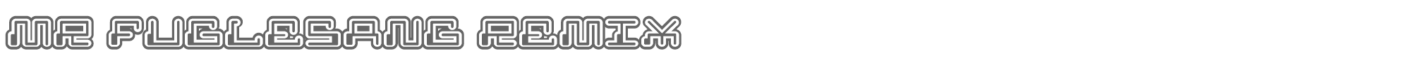 Mr Fuglesang MRFUGLESANG_REMIX.ttf font preview