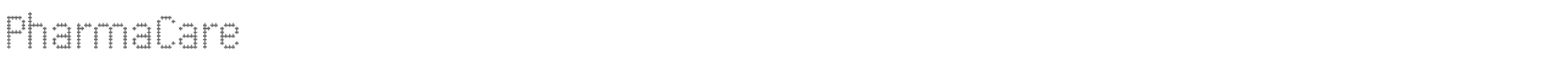 Sample characters Pharma Care Font