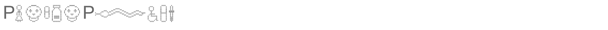 Pharma Care PharmaPicto.ttf font preview