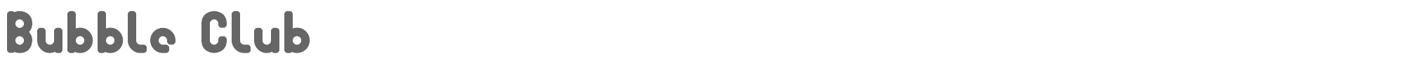 Bubble Club BUBBCRG_.TTF font preview