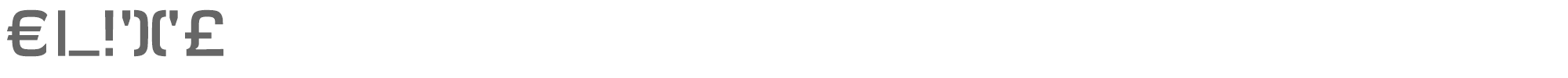 Sample characters Elite Font