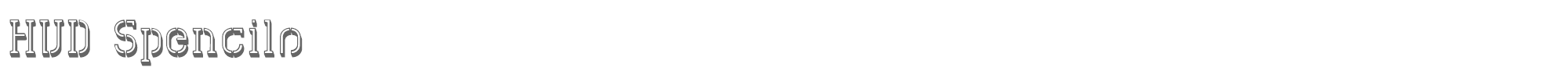 Sample characters HVD Spencils Font