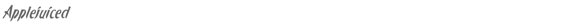 Applejuiced applejuc.ttf font preview