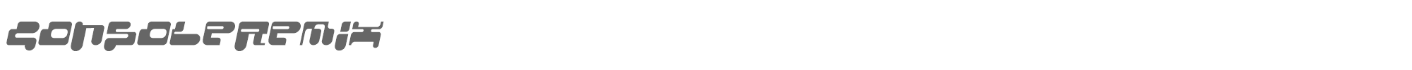 Console Remix CONSRI__.TTF font preview