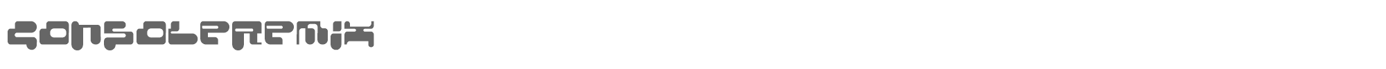 Console Remix CONSRRG_.TTF font preview