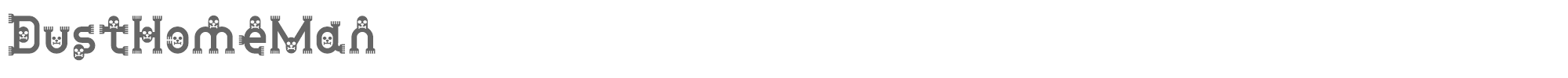 DustHomeMan DustHomeManMedium.ttf font preview
