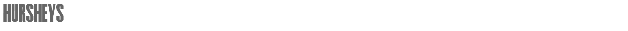 Sample characters Hursheys Font