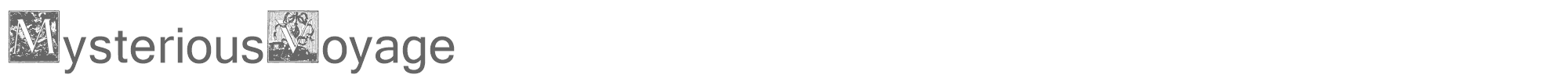 Sample characters Mysterious Voyage Font