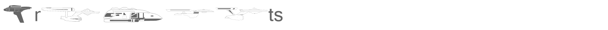 Sample characters Trekbats Font