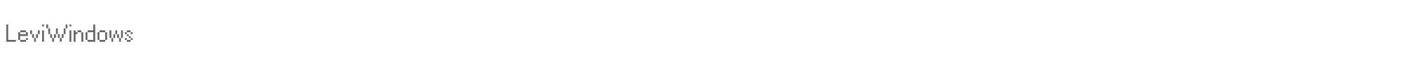 Sample characters Levi Windows Font