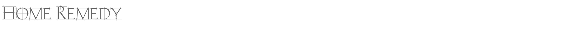 Sample characters Home Remedy Font