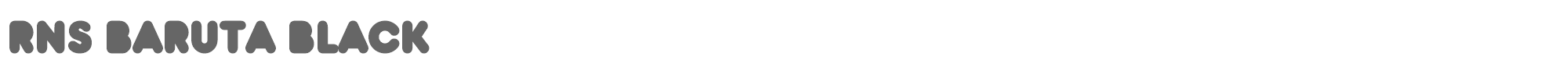 RNS  Baruta Black RNS-B.ttf font preview