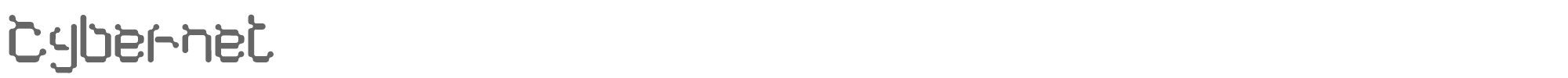 Cybernet Cybernet.ttf font preview