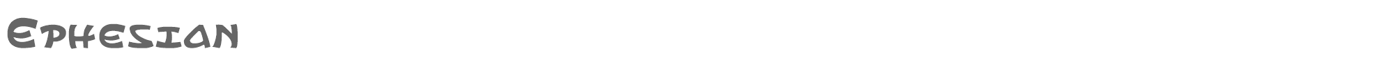 Sample characters Ephesian Font