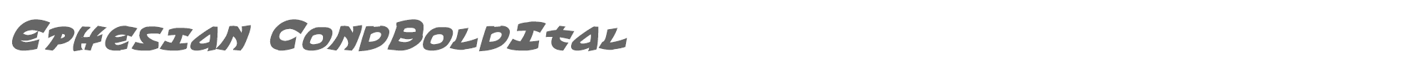 Ephesian ephesiancbi.ttf font preview