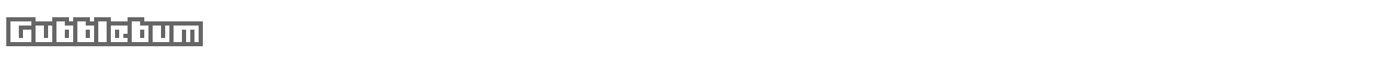 Gubblebum GUBBLO___.ttf font preview