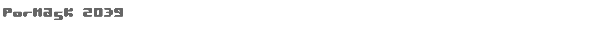 Pormask Pormask2.ttf font preview