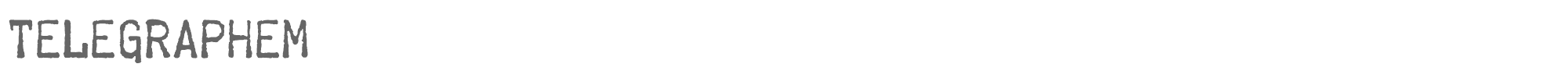 Sample characters Telegraphem Font