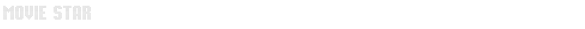 Sample characters Movie Star Font
