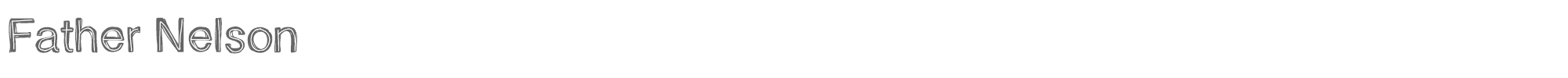 Sample characters Father Nelson Font