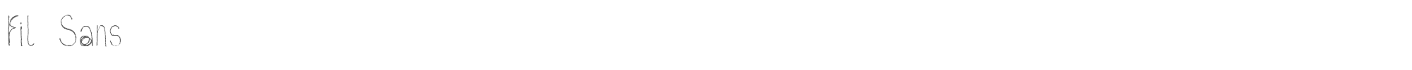 Sample characters Fil Sans Font