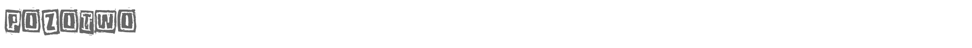 Pozo Pozotwo.ttf font preview