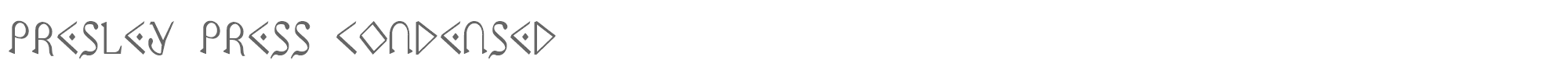 Presley Press ppressc.ttf font preview