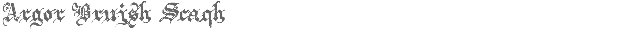 Argor Brujsh Scaqh ArgBrujS.ttf font preview