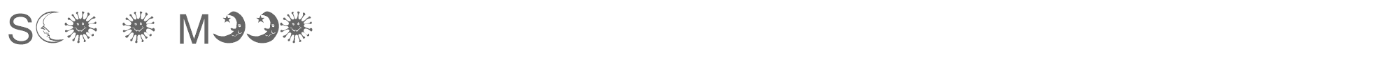 Sample characters Sun N Moon Font