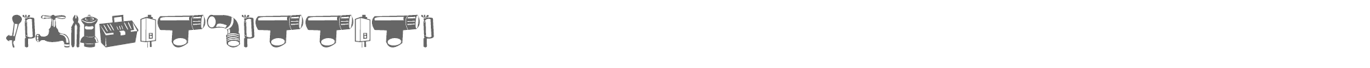 Sample characters Gasfiterbarrera Font