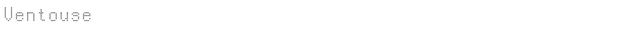 Sample characters Ventouse Font