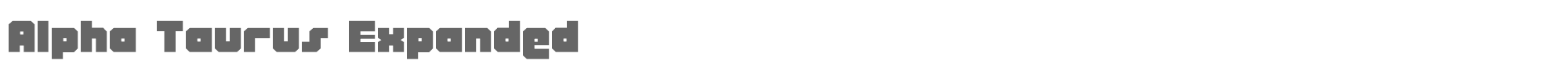 Alpha Taurus atauruse.ttf font preview